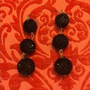 Black and gold Francesca’s earrings